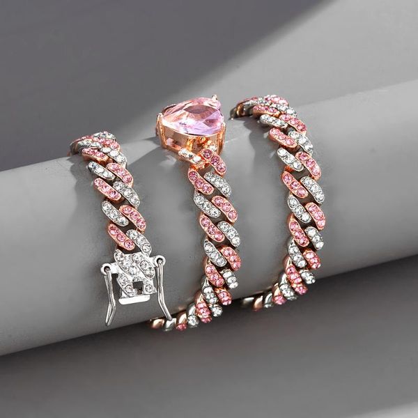 chains iced out hip hop mom jewelry micro paved pink white 5a cz stone 9mm cuban link chain heart charm choker necklaces for men women, Silver
chains iced out hip hop mom jewelry micro paved pink white 5a cz stone 9mm cuban link chain heart charm choker necklaces for men women, Silver