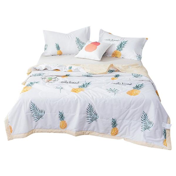 comforters & sets pineapple cartoon bedroom cotton air conditioner summer quilt bed cover soft breathable blanket thin comforter
comforters & sets pineapple cartoon bedroom cotton air conditioner summer quilt bed cover soft breathable blanket thin comforter