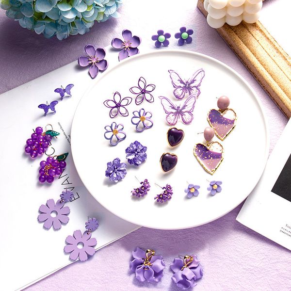 s925 silver needle tide purple department simple small fresh earrings women's korean temperament network safflower
s925 silver needle tide purple department simple small fresh earrings women's korean temperament network safflower
