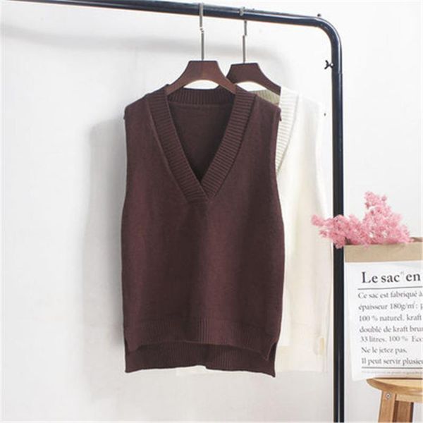 women's vests autumn winter coat korean women knitted sweater sleeveless casual vest ladies v-neck pullover tank waistcoat s, Black;white
women's vests autumn winter coat korean women knitted sweater sleeveless casual vest ladies v-neck pullover tank waistcoat s, Black;white