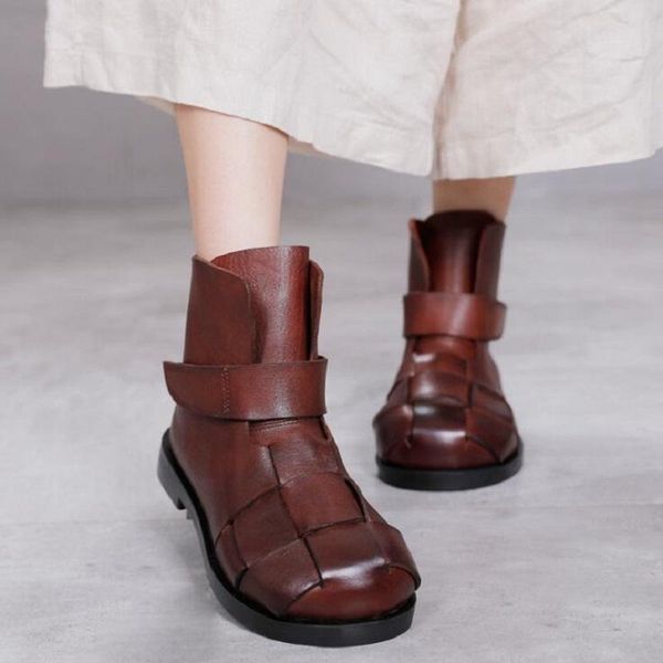 boots spring autumn british style retro thick low heels sewing woven genuine leather women mid-calf half equestrian 1230, Black
boots spring autumn british style retro thick low heels sewing woven genuine leather women mid-calf half equestrian 1230, Black