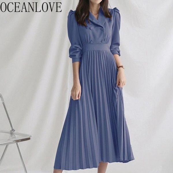 casual dresses oceanlove office lady long solid double breasted elegant autumn pleated vestidos japanese puff sleeve woman dress 19296, Black;gray
casual dresses oceanlove office lady long solid double breasted elegant autumn pleated vestidos japanese puff sleeve woman dress 19296, Black;gray