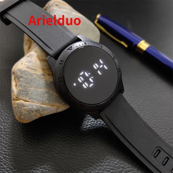 wristwatches touch screen led electronic watch fashion couple round men's trendy and women's watches, Slivery;brown
wristwatches touch screen led electronic watch fashion couple round men's trendy and women's watches, Slivery;brown