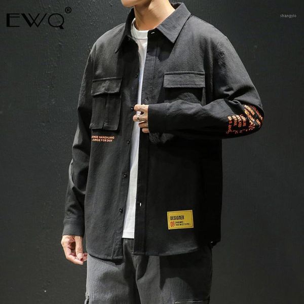 ewq / white cargo shirt men 2020 spring fashions streetwear casual male letter print big size male's shirts y00291, White;black
ewq / white cargo shirt men 2020 spring fashions streetwear casual male letter print big size male's shirts y00291, White;black