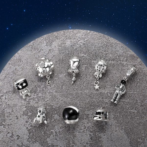 s925 sterling beads creative space seri jewelry string pendant diy bracelet sier accsori loose beads charm, White
s925 sterling beads creative space seri jewelry string pendant diy bracelet sier accsori loose beads charm, White