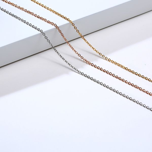 thin 1.6mm 40cm women chain neckalce not fade adjustable stainless steel link choker necklace, Silver
thin 1.6mm 40cm women chain neckalce not fade adjustable stainless steel link choker necklace, Silver