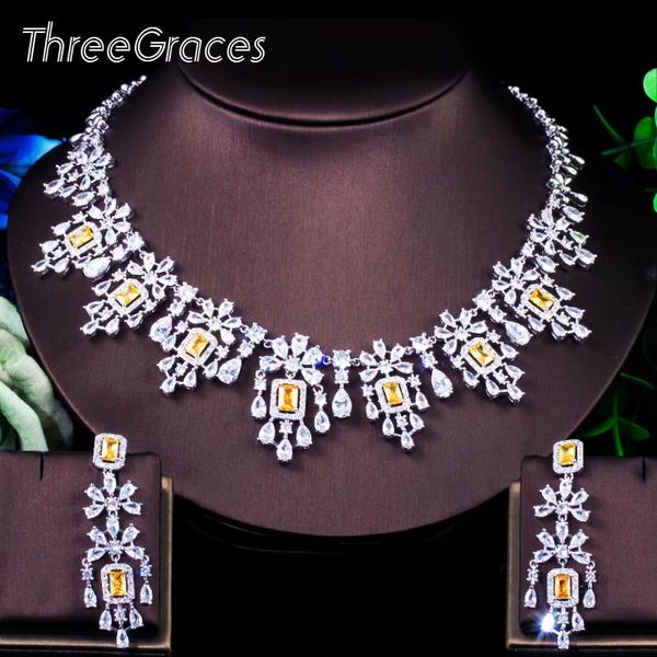 wedding jewelry sets threegraces classical yellow cubic zirconia stone long earrings necklace statement for african women t0621, Slivery;golden
wedding jewelry sets threegraces classical yellow cubic zirconia stone long earrings necklace statement for african women t0621, Slivery;golden