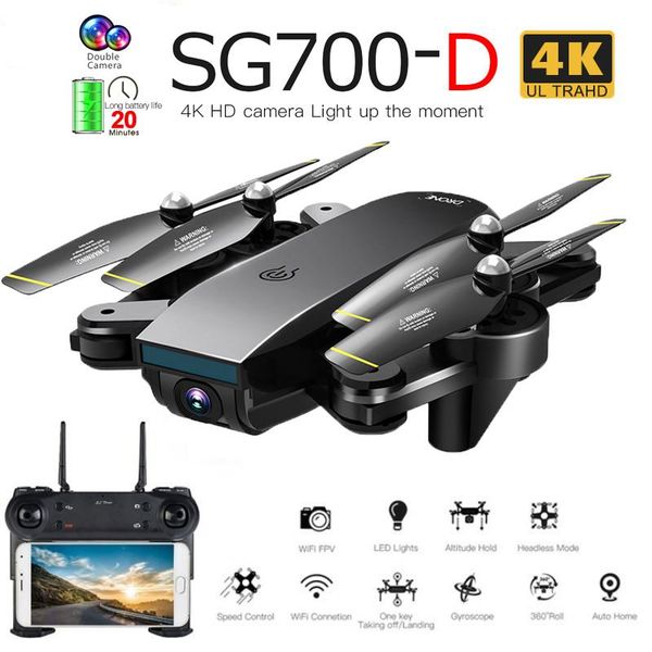 drones sg700d drone wifi fpv 4k wide-angle camera 1080p dual rc quadrocopter foldable mobile phone control light
drones sg700d drone wifi fpv 4k wide-angle camera 1080p dual rc quadrocopter foldable mobile phone control light
