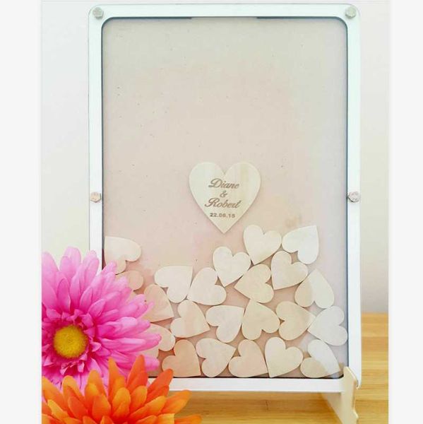 personalised wedding guestbook frame 3d custom baby shower wishes box alternative bridal showe drop box with wooden hearts
personalised wedding guestbook frame 3d custom baby shower wishes box alternative bridal showe drop box with wooden hearts