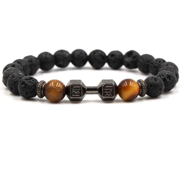 charm bracelets now trendy lava stone pave dumbbell bracelet men or women beads jewelry pulseras mujer moda 2021, Golden;silver
charm bracelets now trendy lava stone pave dumbbell bracelet men or women beads jewelry pulseras mujer moda 2021, Golden;silver