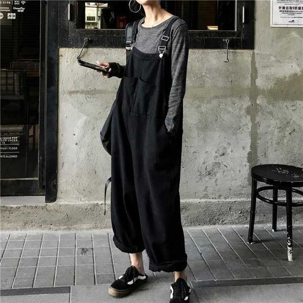 women jumpsuits spring age-reducing harajuku rompers high-waist wide-leg overalls jeans women's all-match trousers 210526, Black;white
women jumpsuits spring age-reducing harajuku rompers high-waist wide-leg overalls jeans women's all-match trousers 210526, Black;white