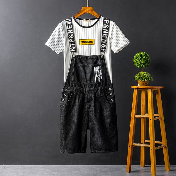 summer jeans mens printed black shorts korean fashion suspender pants mens and womens same couple wear suspenders one-piece, Blue
summer jeans mens printed black shorts korean fashion suspender pants mens and womens same couple wear suspenders one-piece, Blue