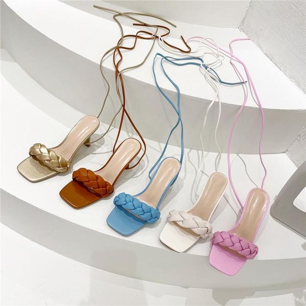 sandals women hollow cross-tied weave shoes fashion cozy leather peep toe ankle strap ladies strange heels pumps, Black
sandals women hollow cross-tied weave shoes fashion cozy leather peep toe ankle strap ladies strange heels pumps, Black