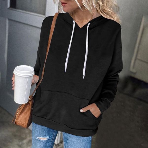 hooded women's solid color sweater leisure 2021 new autumn and winter plush wear, Blue;black
hooded women's solid color sweater leisure 2021 new autumn and winter plush wear, Blue;black