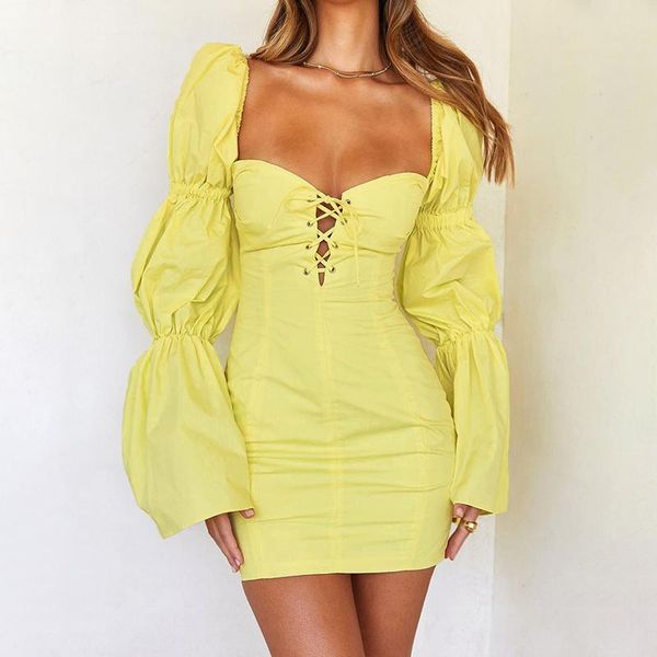 casual dresses y-l fashion solid autumn women flare sleeve mini lace up elegant hollow bodycon y2k streetwear club night dress, Black;gray
casual dresses y-l fashion solid autumn women flare sleeve mini lace up elegant hollow bodycon y2k streetwear club night dress, Black;gray