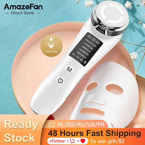 face care devices steamerrf & ems lifting facial beauty device mesotherapy skin deep cleansing machine massager health 220225
face care devices steamerrf & ems lifting facial beauty device mesotherapy skin deep cleansing machine massager health 220225