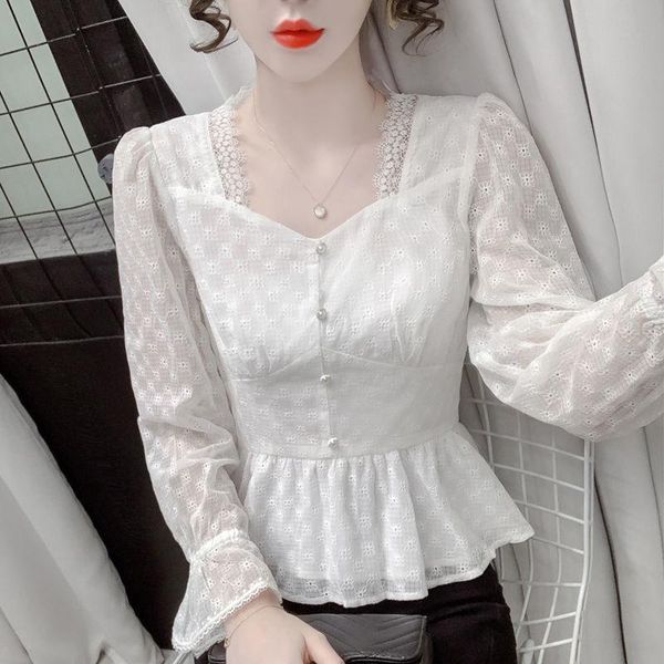 women's blouses & shirts autumn fashion button up satin silk shirt vintage blouse women lace white lady long sleeves female loose stree
women's blouses & shirts autumn fashion button up satin silk shirt vintage blouse women lace white lady long sleeves female loose stree