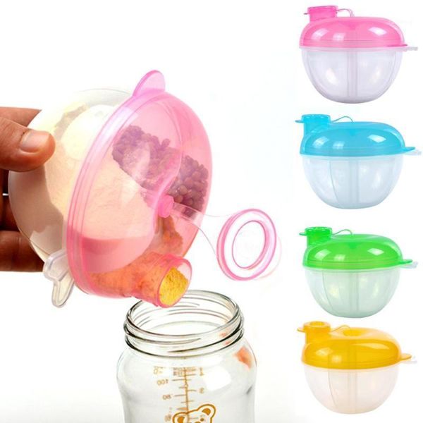 storage bottles & jars 3 grid divided portable food container bean box for kids care leakproof travel bottle