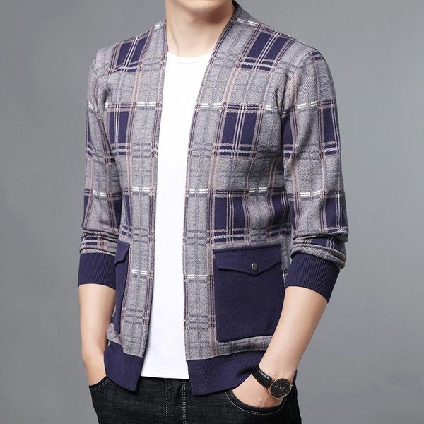 men's sweaters autum knitwear cardigan male winter plaid mens sweater casual coats jacket men clothing y358, White;black
men's sweaters autum knitwear cardigan male winter plaid mens sweater casual coats jacket men clothing y358, White;black
