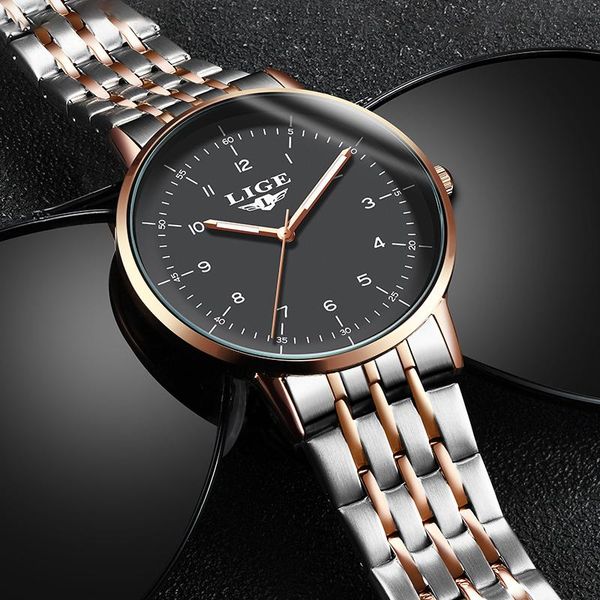 wristwatches lige mens watches gold quartz watch men sports waterproof for man all steel slim grey dial date clock+box, Slivery;brown
wristwatches lige mens watches gold quartz watch men sports waterproof for man all steel slim grey dial date clock+box, Slivery;brown