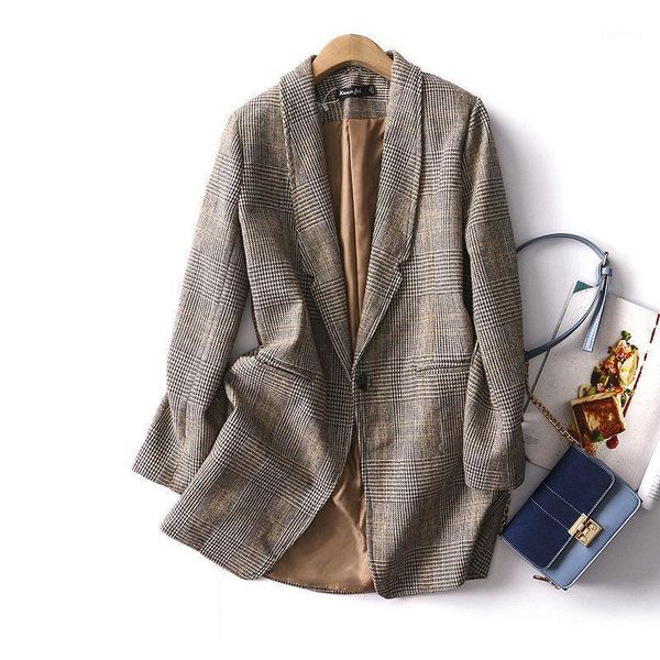 women's suits & blazers british long stripe blazer women spring jacket sleeve korean casual plaid femme autumn single buckle suit coat, White;black
women's suits & blazers british long stripe blazer women spring jacket sleeve korean casual plaid femme autumn single buckle suit coat, White;black