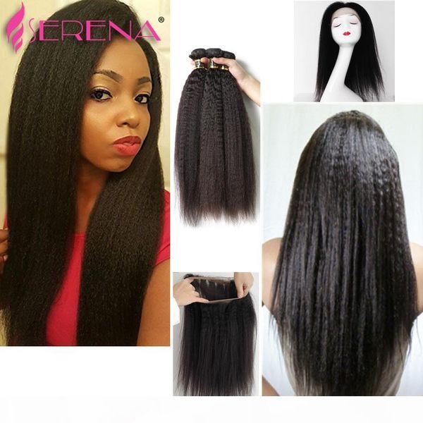 brazilian pre plucked lace frontal closure with bundles kinky straight 360 frontal yaki hair preplucked 360 lace frontal closure, Black;brown
brazilian pre plucked lace frontal closure with bundles kinky straight 360 frontal yaki hair preplucked 360 lace frontal closure, Black;brown