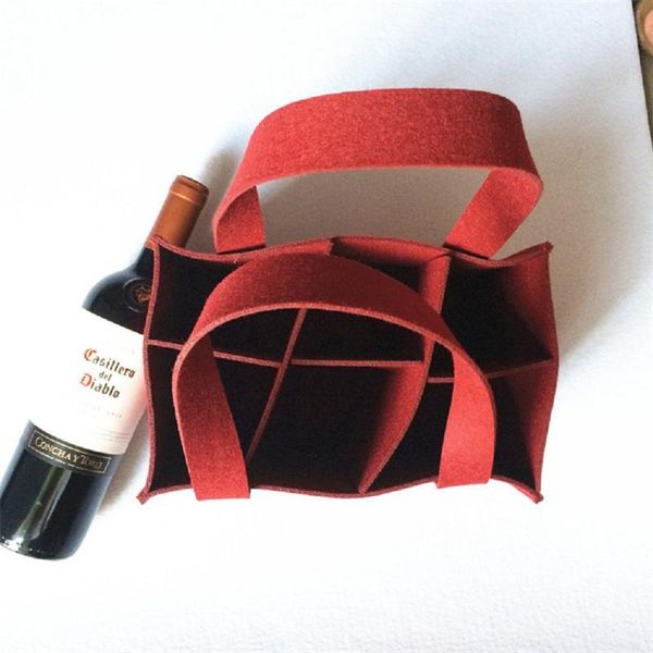 felt wine storage bag with 6 grids comfortable carry handle protable large bottle carrier
felt wine storage bag with 6 grids comfortable carry handle protable large bottle carrier