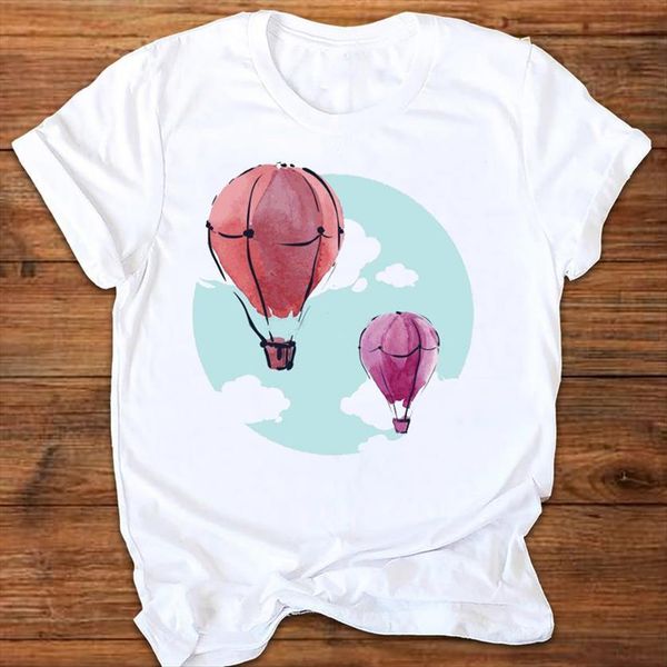 graphic cartoon watercolor travel women t shirts balloon 90s printing print clothes tees female shirt womens, White
graphic cartoon watercolor travel women t shirts balloon 90s printing print clothes tees female shirt womens, White