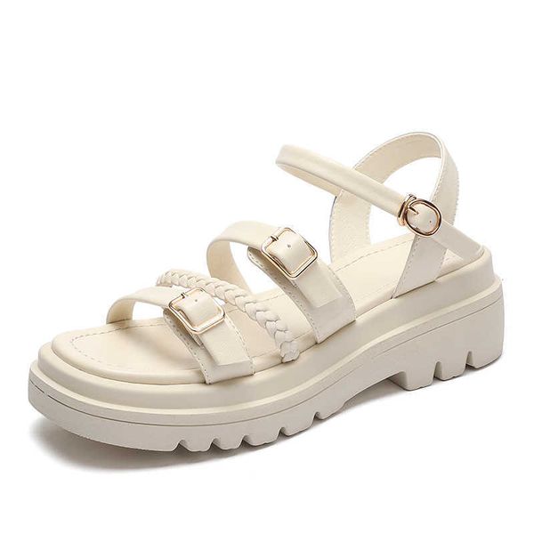 brand sandals women 2021 new summer breathable all-match casual thick-soled pu leather women's slippers beach shoes size 40 y0714, Black
brand sandals women 2021 new summer breathable all-match casual thick-soled pu leather women's slippers beach shoes size 40 y0714, Black