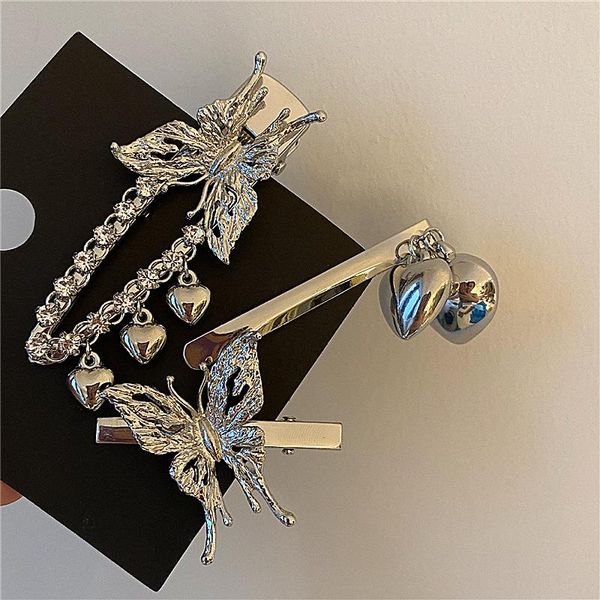 hair clips & barrettes punk metal crystal love hairpin for women y2k jewelry hollow butterfly clip fashion accessories 2021 party gifts, Golden;silver
hair clips & barrettes punk metal crystal love hairpin for women y2k jewelry hollow butterfly clip fashion accessories 2021 party gifts, Golden;silver