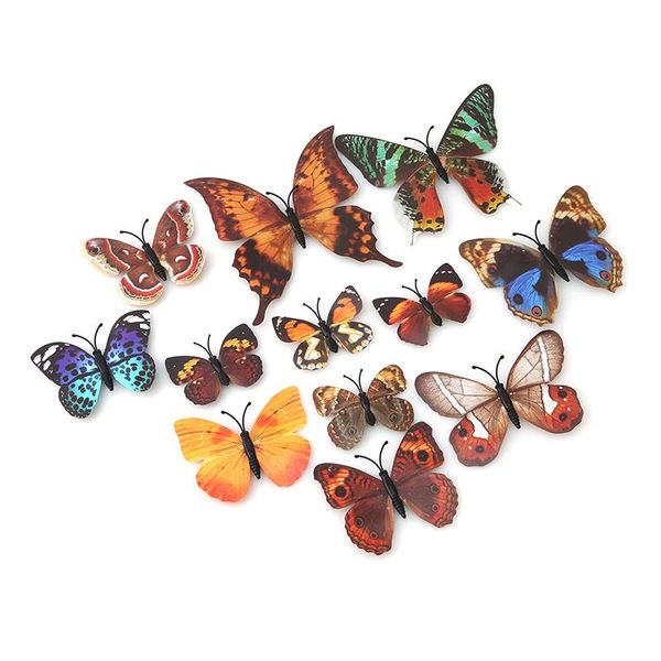 wall stickers 12pcs/ lot diy sticker 3d simulated magnet butterfly for home party decoration living room decor
wall stickers 12pcs/ lot diy sticker 3d simulated magnet butterfly for home party decoration living room decor