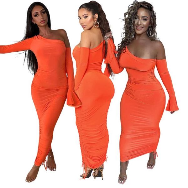 casual dresses 2021 summer autumn woman orange dress temperament commuter chest wrapped medium waist large size, Black;gray
casual dresses 2021 summer autumn woman orange dress temperament commuter chest wrapped medium waist large size, Black;gray