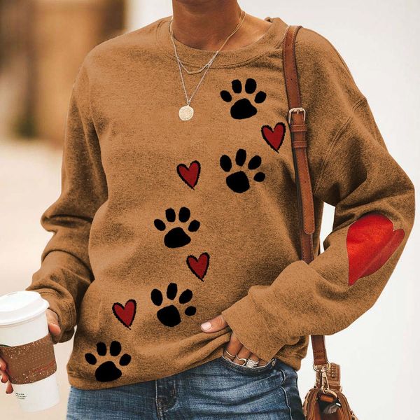 fashion women casual o-neck dog claw printed hoodies harajuku female long sleeves pullover sweatshirt autumn winter moletom, Black
fashion women casual o-neck dog claw printed hoodies harajuku female long sleeves pullover sweatshirt autumn winter moletom, Black