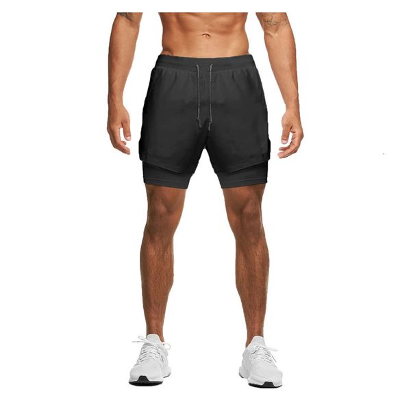 fashion solid color double-layer shorts outdoor fitness sports running training loose men's five-point #g30, White;black
fashion solid color double-layer shorts outdoor fitness sports running training loose men's five-point #g30, White;black