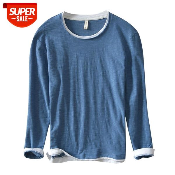 long sleeve t-shirts for men o-neck 100%pure cotton & tees male casual wild patchwork men's clothing #0y4w, White;black
long sleeve t-shirts for men o-neck 100%pure cotton & tees male casual wild patchwork men's clothing #0y4w, White;black