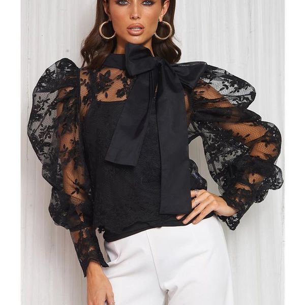 lace crochet womens and blouses elegant sheer mesh long puff sleeve shirt ladies see through transparent blusa feminina, White
lace crochet womens and blouses elegant sheer mesh long puff sleeve shirt ladies see through transparent blusa feminina, White