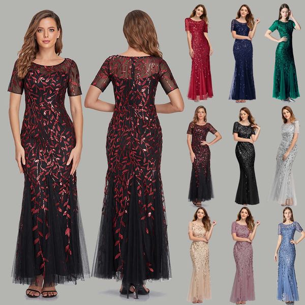 luxury party evening dress summer autumn 2021 banquet host slim mh sequin evening fishtail drs, Black
luxury party evening dress summer autumn 2021 banquet host slim mh sequin evening fishtail drs, Black