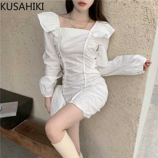 kusahiki ruffle squre collar elegant slim dresses korena puff long sleeve women dress spring mini vestidos femme 6f062 210602, Black;gray
kusahiki ruffle squre collar elegant slim dresses korena puff long sleeve women dress spring mini vestidos femme 6f062 210602, Black;gray
