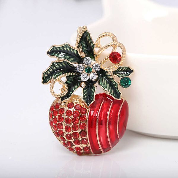 selling pin christmas red apple neckpin scenic spot brooch inlaid with diamond creative jewelry, Silver
selling pin christmas red apple neckpin scenic spot brooch inlaid with diamond creative jewelry, Silver