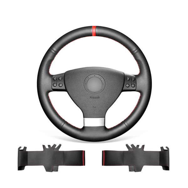diy hand stitched soft non-slip black leather steering wheel cover for volkswagen jetta tiguan passt
diy hand stitched soft non-slip black leather steering wheel cover for volkswagen jetta tiguan passt