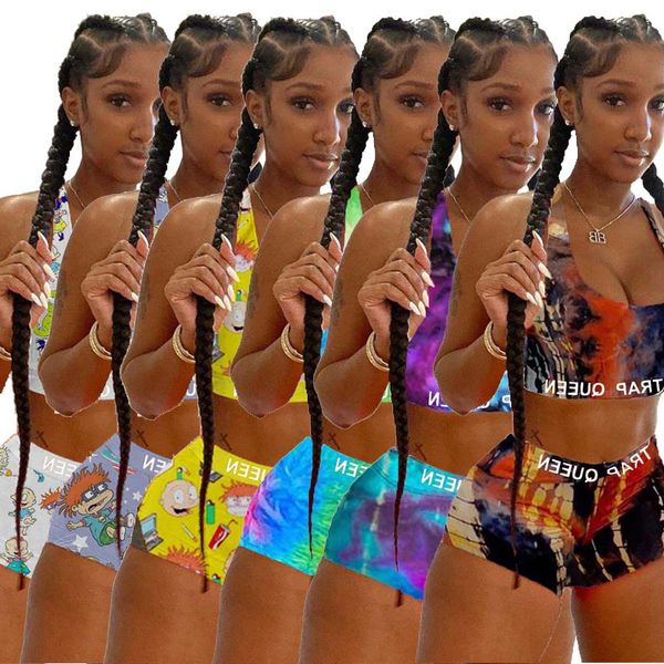 selling 2021 fashion yoga two-piece sets women sports suit sleeveless vest shorts fitness yoga pants summer tie dye printed tracksuit, Gray
selling 2021 fashion yoga two-piece sets women sports suit sleeveless vest shorts fitness yoga pants summer tie dye printed tracksuit, Gray