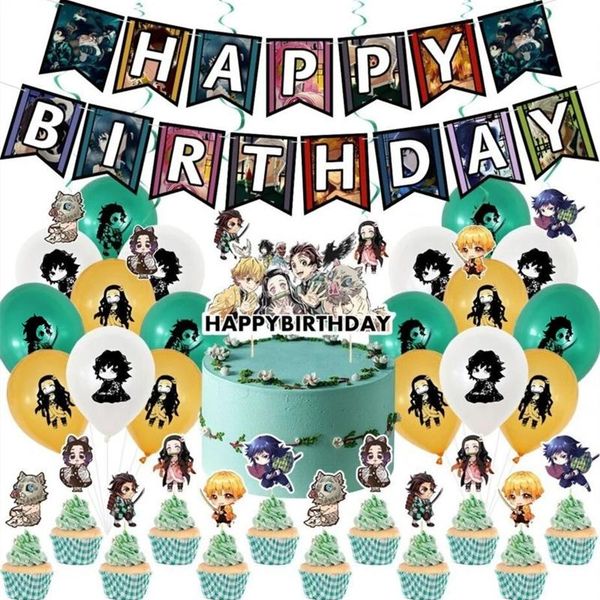 party decoration kimetsu no yaiba supplies decor demon slayer balloon happy birthday banner anime theme cake er kamado tanjirou ballons
party decoration kimetsu no yaiba supplies decor demon slayer balloon happy birthday banner anime theme cake er kamado tanjirou ballons