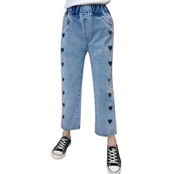 jeans girls heart pattern girl's spring autumn children's casual style clothes 6 8 10 12 14, Blue
jeans girls heart pattern girl's spring autumn children's casual style clothes 6 8 10 12 14, Blue