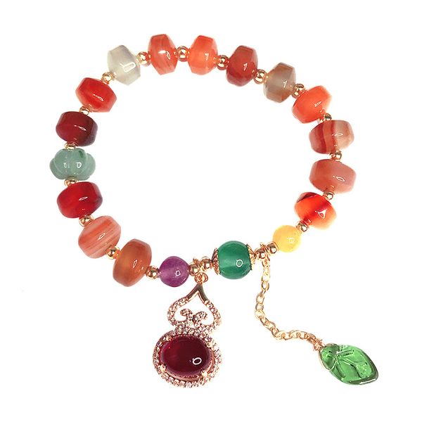 natural agate beaded bracelet for women gourd leaf pendant bracelets & bangles bijoux women cinnabar jade fine lucky jewelry, Black
natural agate beaded bracelet for women gourd leaf pendant bracelets & bangles bijoux women cinnabar jade fine lucky jewelry, Black