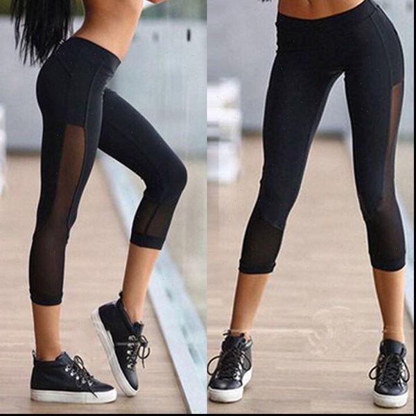 fashion high waist leggings women slim capri pants joggers stretchy fitness trousers ladies workout compression pants, Black
fashion high waist leggings women slim capri pants joggers stretchy fitness trousers ladies workout compression pants, Black