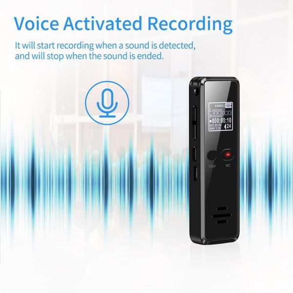 digital voice recorder mini 16gb activated recording device sound audio dictaphone mp3 music player
digital voice recorder mini 16gb activated recording device sound audio dictaphone mp3 music player