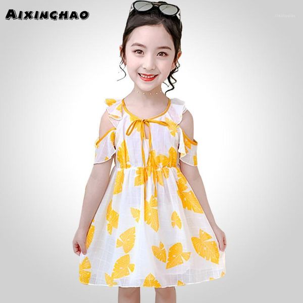 girl's dresses girl summer leaf pattern child dress off shoulder teenage clothes for girls 6 8 10 12 141, Red;yellow
girl's dresses girl summer leaf pattern child dress off shoulder teenage clothes for girls 6 8 10 12 141, Red;yellow