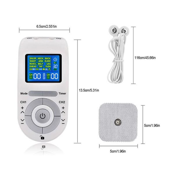 electric tens unit 12 modes digital therapy machine electrode pads wire massager x7ja
electric tens unit 12 modes digital therapy machine electrode pads wire massager x7ja