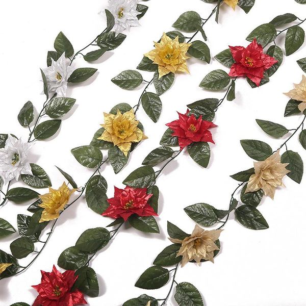 simulation christmas rattan artificial flowers fake plants home wedding decoration xmas tree decor diy hanging garland
simulation christmas rattan artificial flowers fake plants home wedding decoration xmas tree decor diy hanging garland