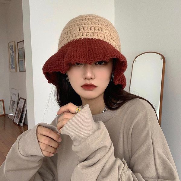 wide brim hats autumn and winter retro color hand-knitted fisherman hat, female version, warm shade casual knitted basin hat, Blue;gray
wide brim hats autumn and winter retro color hand-knitted fisherman hat, female version, warm shade casual knitted basin hat, Blue;gray